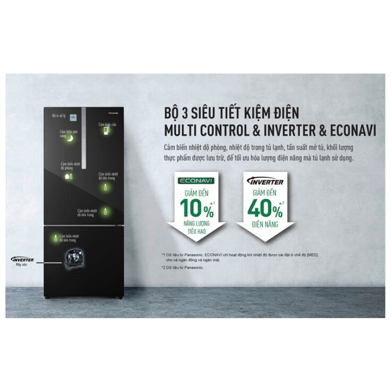 Tủ lạnh Panasonic NR-BX421GPKV Inverter 377 lít