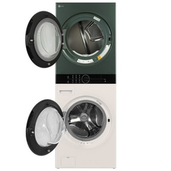 Tháp giặt sấy LG WT2517NHEG Giặt 25kg/Sấy 17kg Màu xanh/be