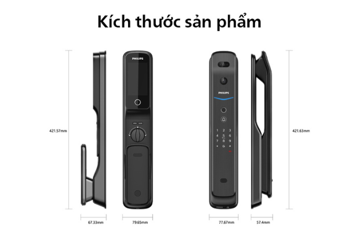 Khóa điện tử Philips DDL709-7HWS Copper