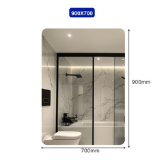 Gương chữ nhật khuôn viền nhôm decor Maamo MCNTĐ