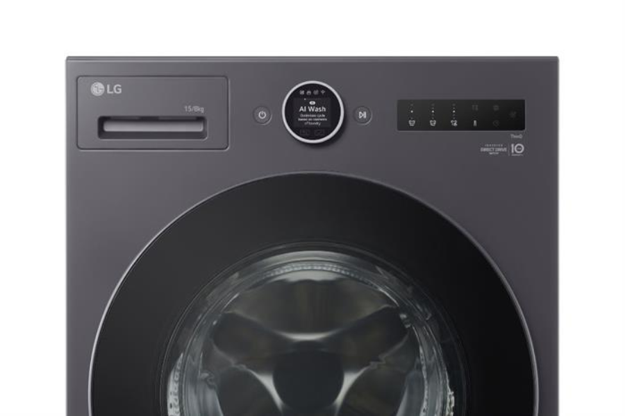 Máy giặt sấy LG F2515RNTG AI DD™ 2.0 Inverter 15/8kg màu đen