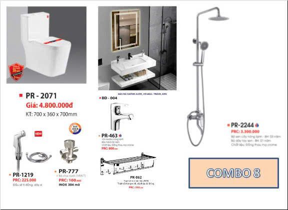 Combo thiết bị vệ sinh Proxia 8