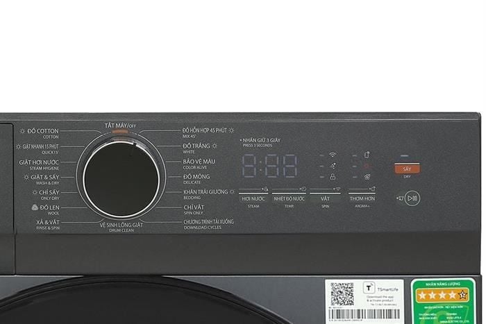 Máy giặt sấy Toshiba TWD-T21BU140UWV(MG) Inverter giặt 13 kg - sấy 8 kg