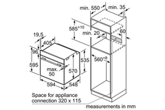 Lò nướng Bosch HBA5570S0B - Serie 6
