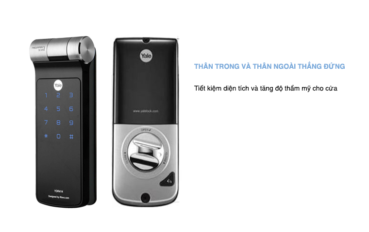 Khóa vân tay Yale YDR414 xuất xứ Hàn Quốc được nhiều người ưa chuộng