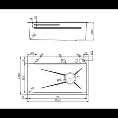 Chậu rửa chén chống xước Wabenform Maadela MDS-7547U Lechfall