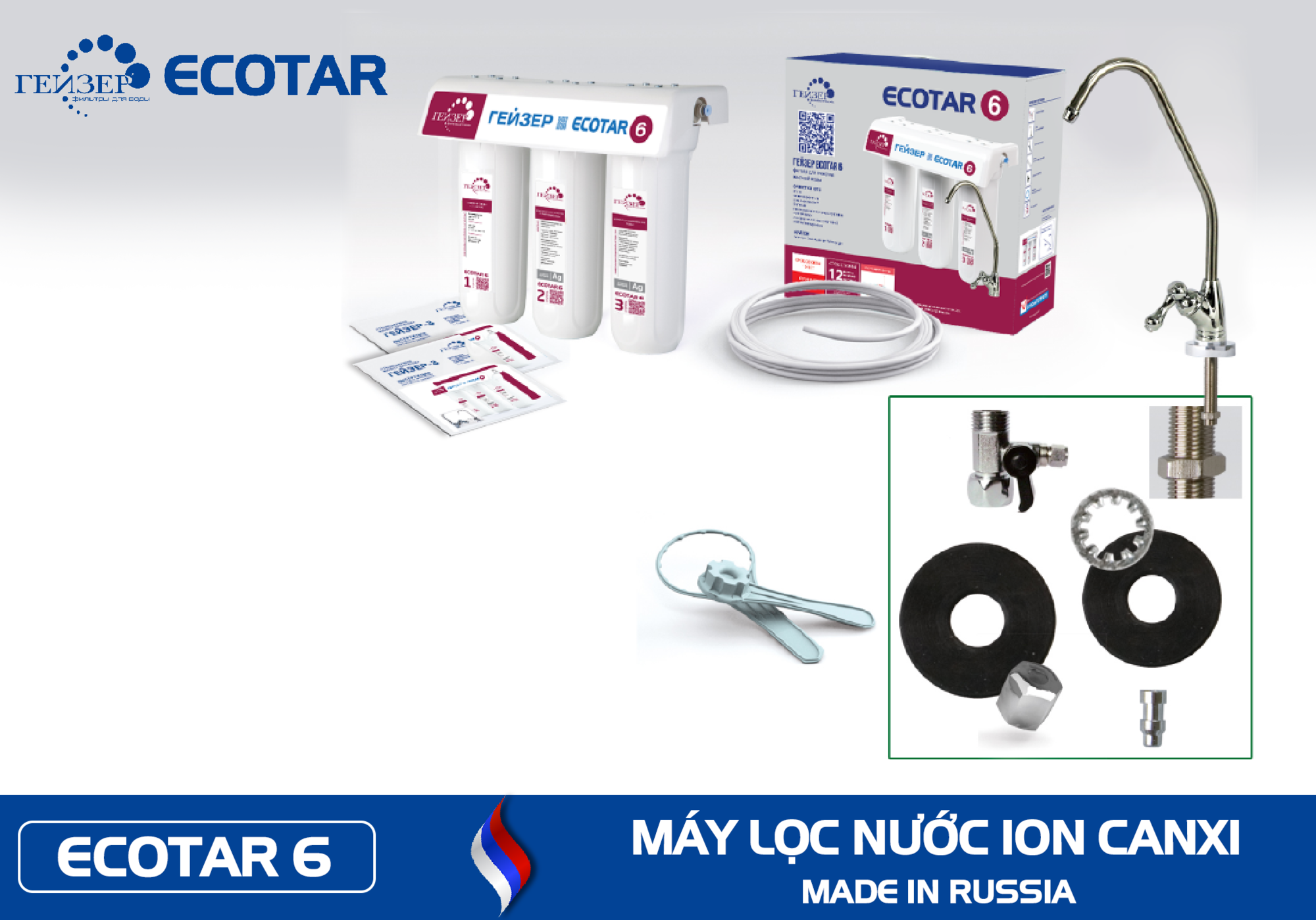 máy lọc nước Ecotar 6 chi tiết