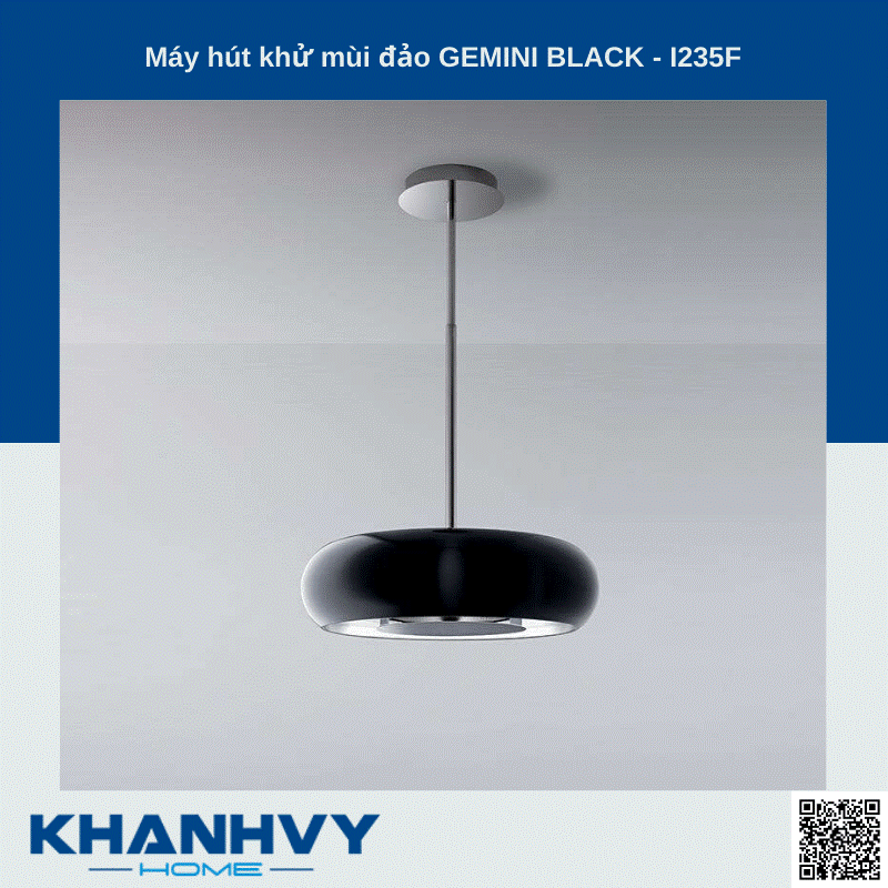 Sản phẩm máy hút khử mùi đảo GEMINI BLACK - I235F