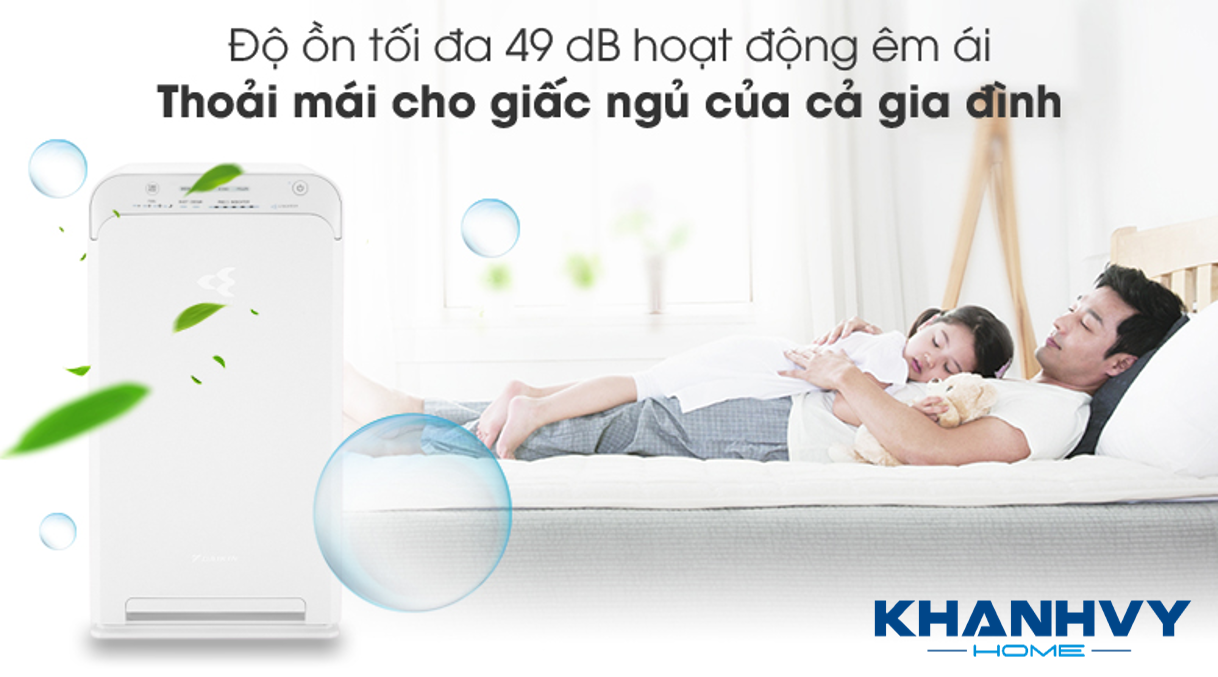 Sản phẩm vận hành êm ái và trơn tru với độ ồn chỉ 49 dB