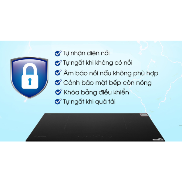 Bếp điện từ kết hợp Malloca MIR 772