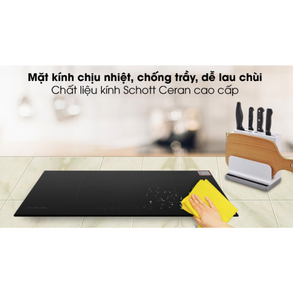 Bếp điện từ kết hợp Malloca MIR 772