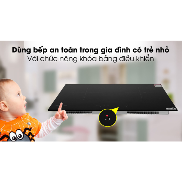 Bếp điện từ kết hợp Malloca MIR 772