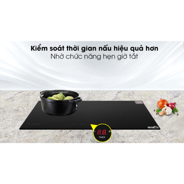 Bếp điện từ kết hợp Malloca MIR 772