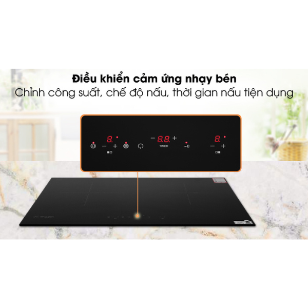 Bếp điện từ kết hợp Malloca MIR 772