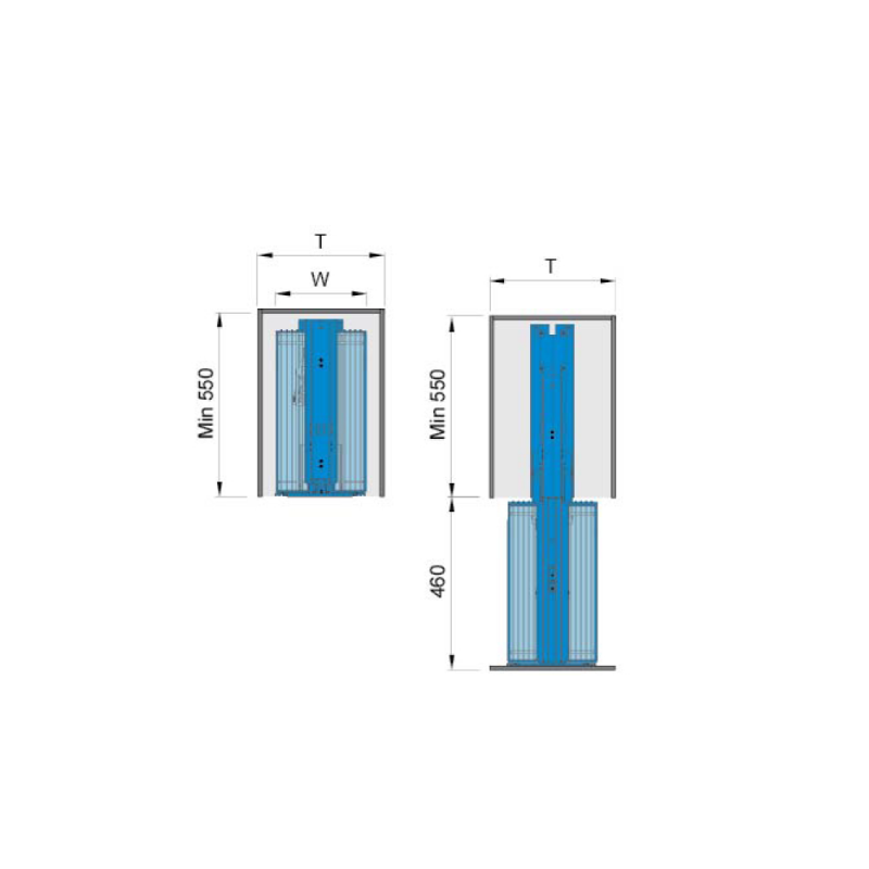  Thông số kích thước kệ kéo 6 tầng inox Higold 201106 tại Khánh Vy Home