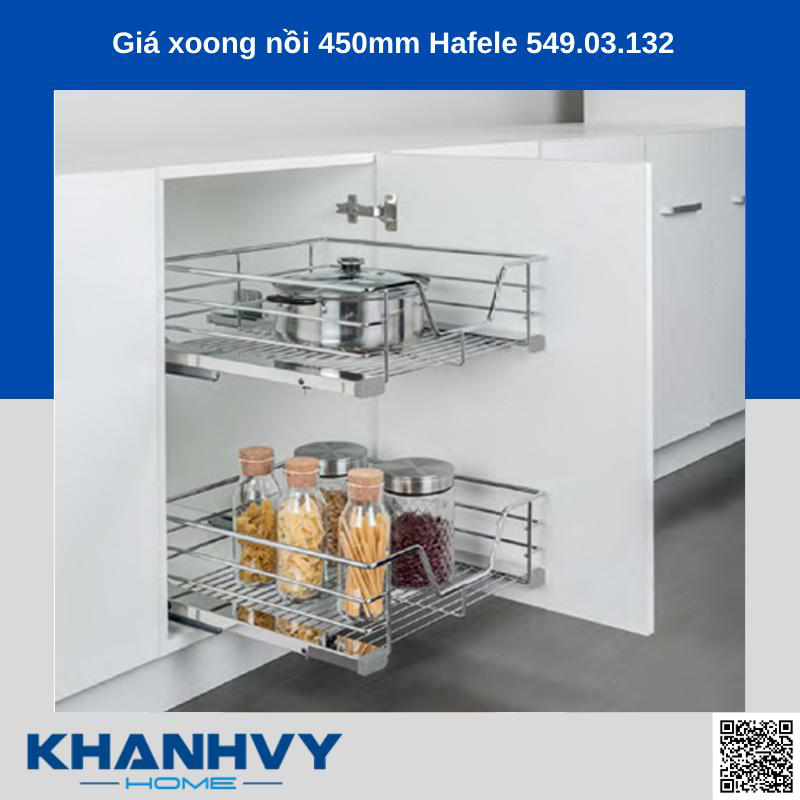 Giá xoong nồi 450mm Hafele 549.03.132 chính hãng tại Khánh Vy Home
