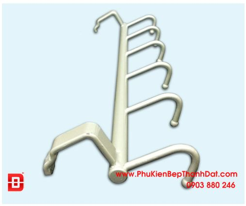  Kệ Satin treo 6 móc 403165 tại Khánh Vy Home phủ bên ngoài lớp Satin bền đẹp