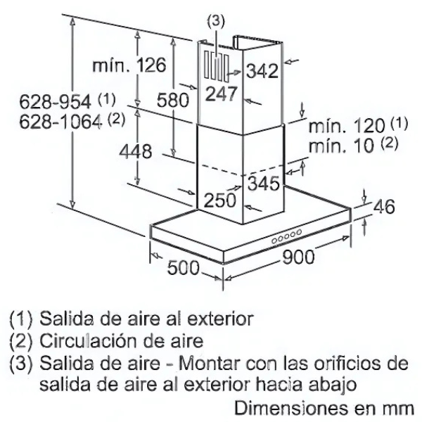 Máy hút khử mùi treo Bosch DWB07W651