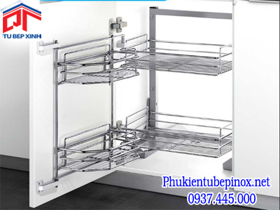  Kệ thực phẩm 4 rổ inox 304 309009, 309010 tại Khánh Vy Home lắp đặt dễ dàng và nhanh chóng