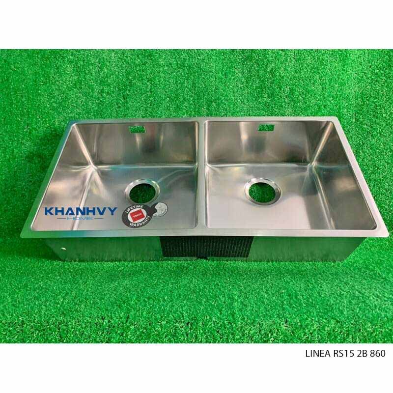 Chậu rửa inox TEKA BE LINEA RS15 2B 860 115030006 làm từ chất liệu thép không gỉ sáng bóng