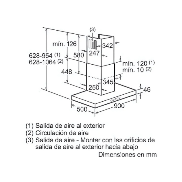 Máy hút khử mùi treo Bosch DWB097A50