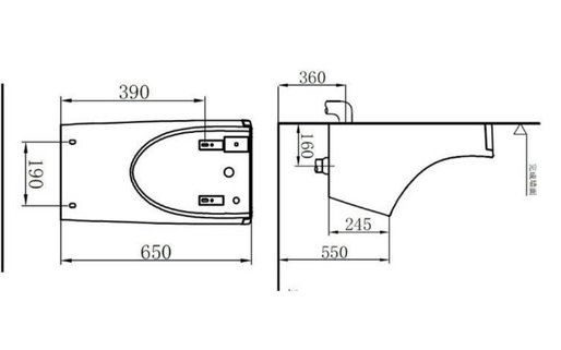 Bồn tiểu nam treo tường Jomoo J13055-0D/31K-I011 xả cảm ứng