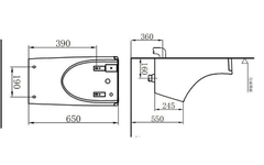 Bồn tiểu nam treo tường Jomoo J13055-0D/31K-I011 xả cảm ứng