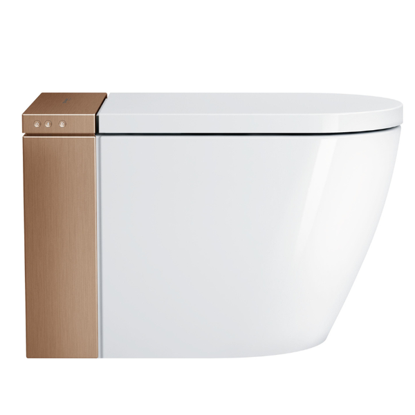 Bồn cầu điện tử Duravit 620000022400310 dòng sensowahs I lite màu vàng hồng