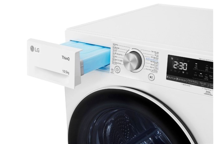 Máy sấy LG DVHP50W DUAL Inverter Heat Pump™ 10.5kg màu trắng
