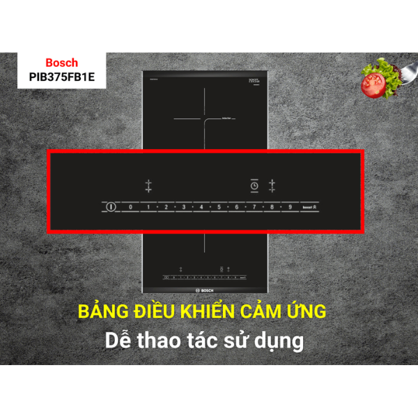 Bếp từ Bosch PIB375FB1E Domino Series 6