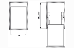 Bộ rổ dao thớt chai lọ Hafele Kosmo Sonata 549.20.415