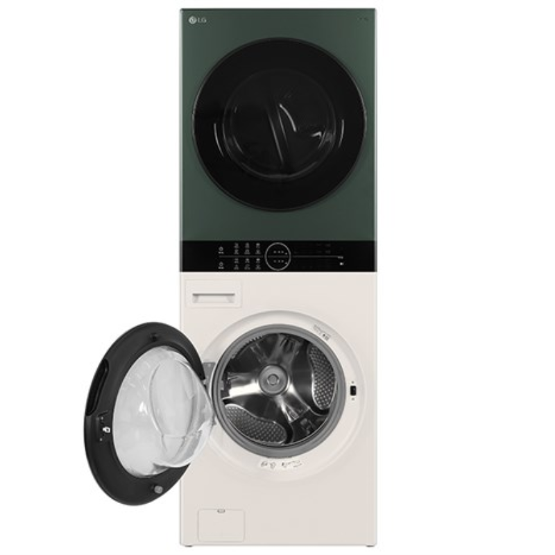 Tháp giặt sấy LG WT2517NHEG Giặt 25kg/Sấy 17kg Màu xanh/be