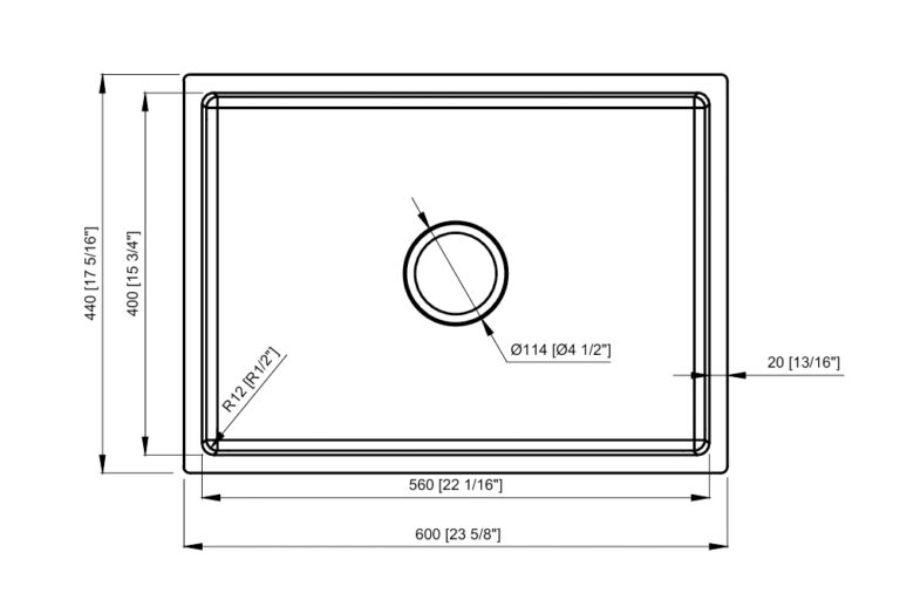 Chậu rửa bát 1 hố chống xước KN6044SU Dekor