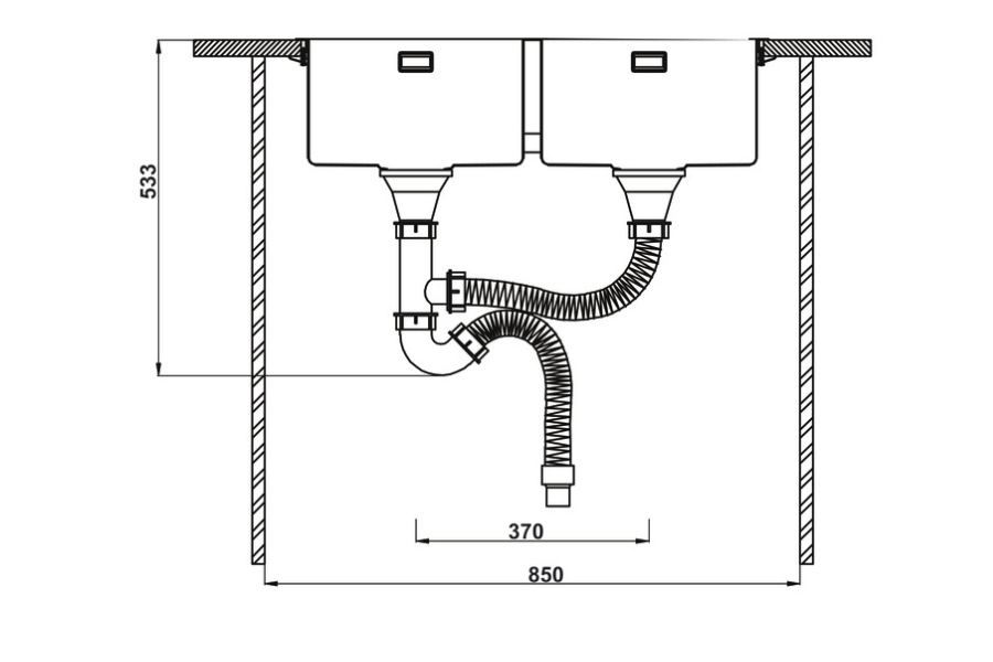 Chậu rửa chén Hafele HS22-SSN2S90P 567.94.000