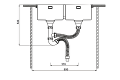 Chậu rửa chén Hafele HS22-SSN2S90P 567.94.000