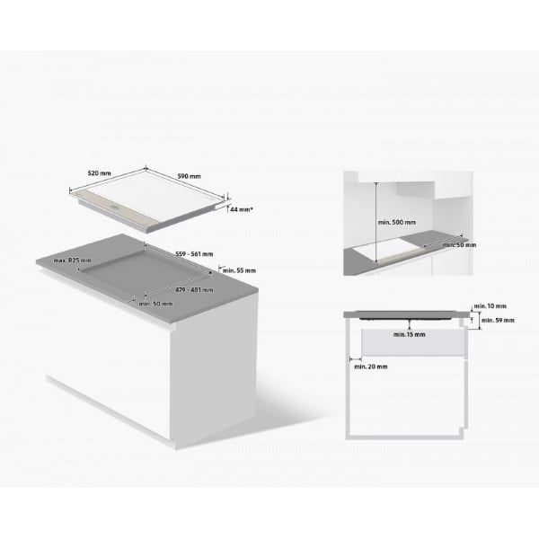 Bếp điện từ âm Samsung Bespoke NZ64B5067YY/SV
