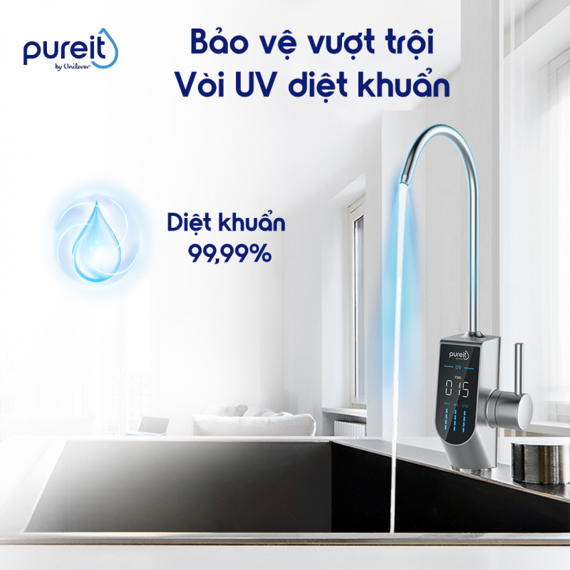 Máy lọc nước Pureit Delica UR5840 âm tủ bếp