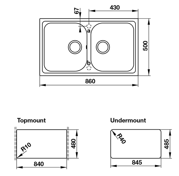 CHẬU ĐÁ JULIUS HS-GD8650 – MÀU XÁM 570.35.580 sơ đồ