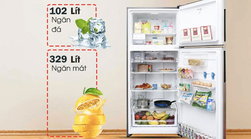 Tủ lạnh Electrolux 431L ETB4600B-G với thiết kế tiện dụng