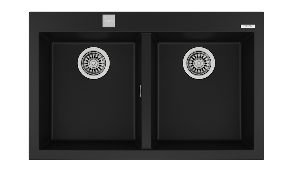 Chậu đá nhân tạo TEKA FORSQUARE 2B 790 BLACK 115260014