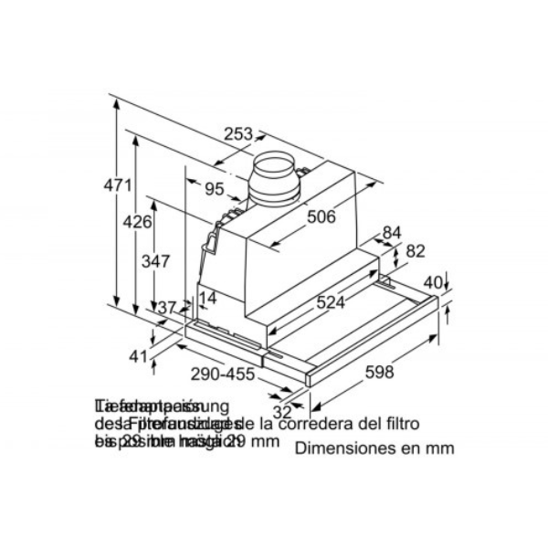 Máy hút khử mùi âm tủ Bosch DFS067K50