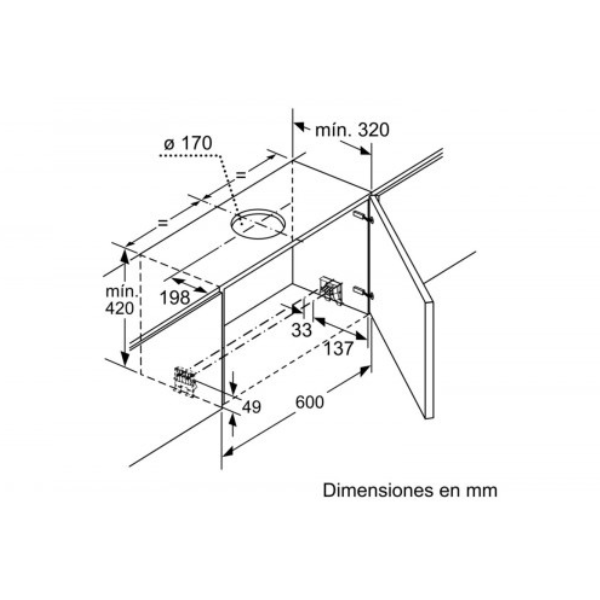 Máy hút khử mùi âm tủ Bosch DFS067K50