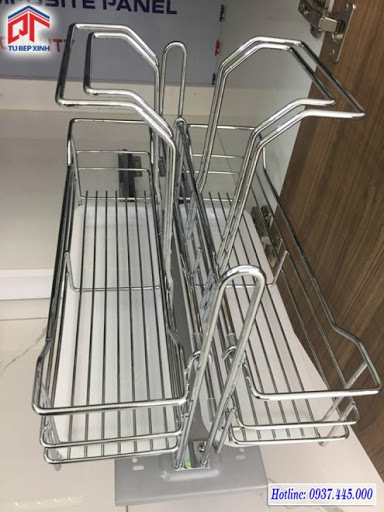  Kệ xà phòng - ray giảm chấn inox 304 307020 tại Khánh Vy Home có kích thước nhỏ gọn, âm tủ tiện lợi