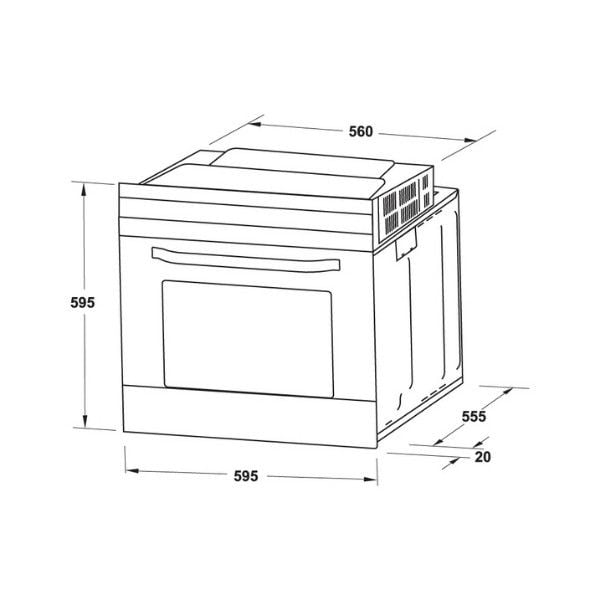 Lò nướng âm tủ 65 lít Hafele HO-2K65A 538.61.431