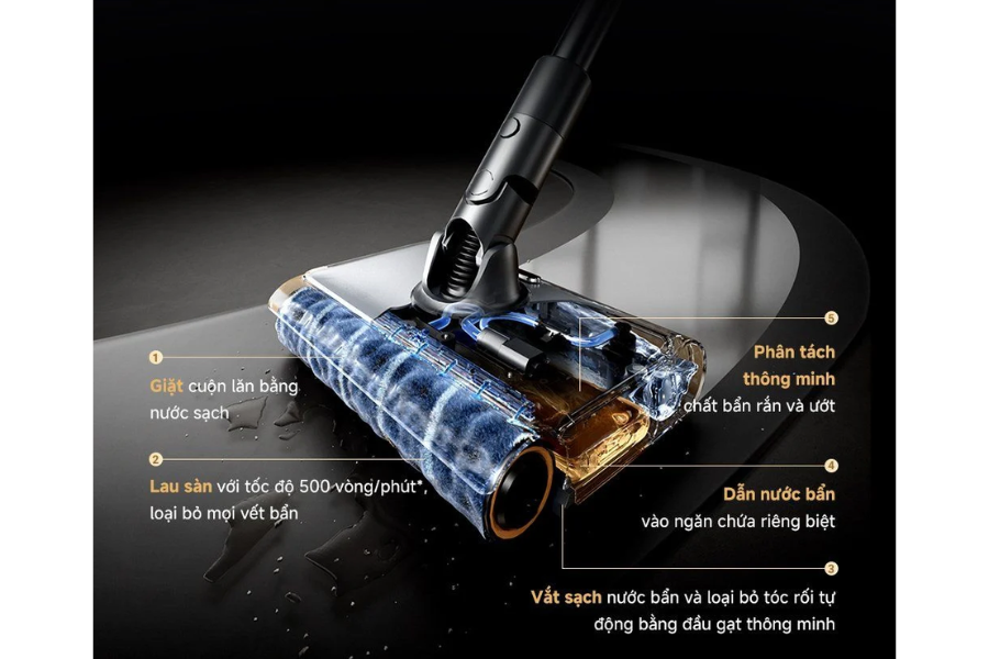 Máy hút bụi không dây Dreame V18S Aqua đa năng 230AW