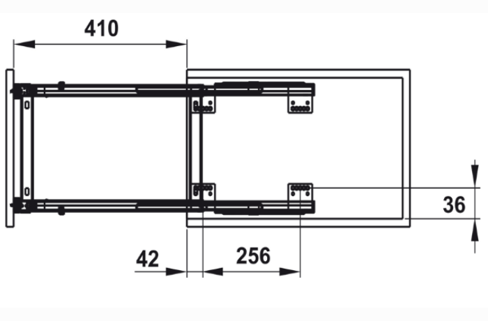 Bộ rổ dao thớt chai lọ Hafele Kosmo Sonata 549.20.415
