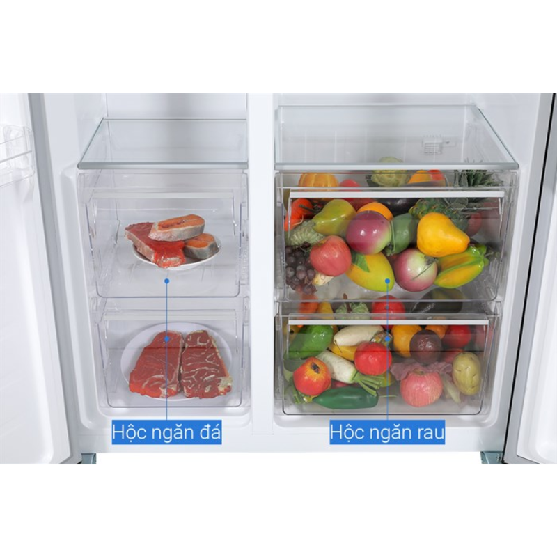 Tủ lạnh Sharp SJ-SBX440VG-BK Side By Side màu đen