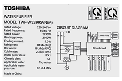 Máy lọc nước RO Toshiba TWP-W2399SVN(M)