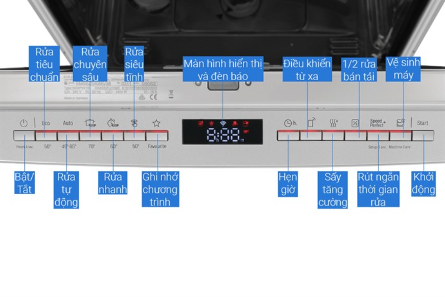 Máy rửa chén Bosch SMS6ECI11E Series 6 độc lập
