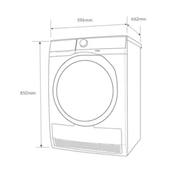 Máy sấy bơm nhiệt 8kg Electrolux EDH803J5SC